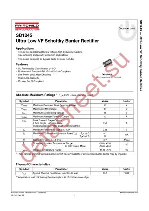 SB1245 datasheet  